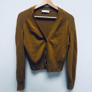 Golden Everlane Cashmere Cardigan